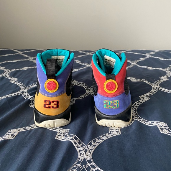 Nike Air Jordan9 IX retro dream it do it men’s size 10 black/multicolor sneakers - Picture 4 of 7